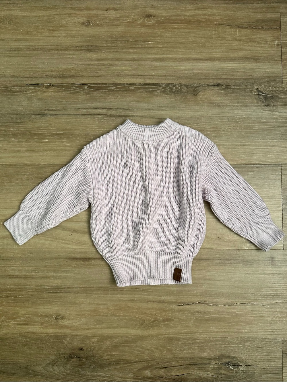 Little Bipsy Baby Pink Chunky Knit Sweater 18–24M